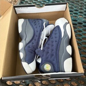 Jordan Blue and White Sneakers